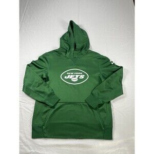 Nike New York Jets Team Apparel Dri-Fit Hoodie Pullover Youth L 14-16 Green